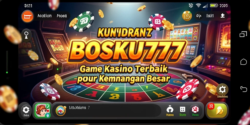 Tampilan gameplay mendebarkan dari aplikasi BOSKU777 di dunia Kasino.
