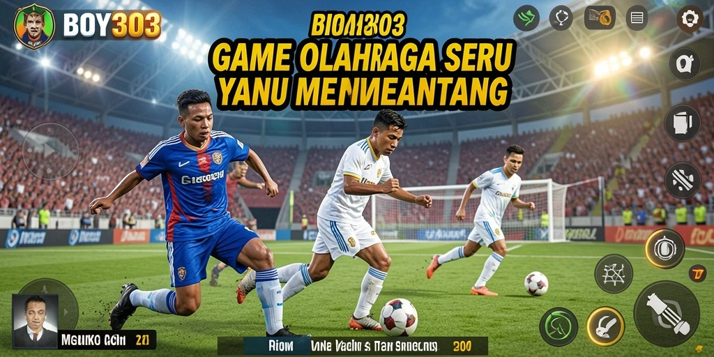 Tampilan gameplay seru dalam pertandingan olahraga di BOY303.