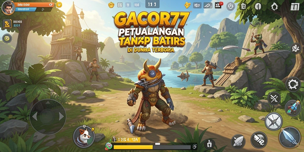 Tampilan gameplay GACOR77 yang menarik di dunia terbuka.