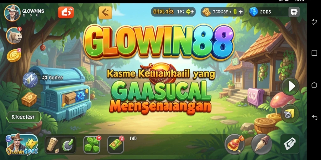 Tangkapan layar gameplay GLOWIN88 yang penuh warna dan menyenangkan.