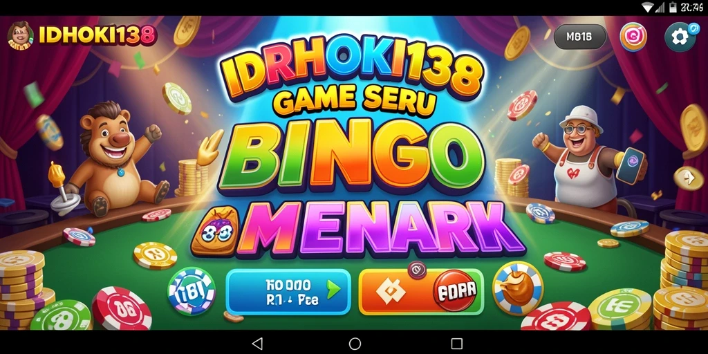 Tampilan gameplay Bingo yang mengasyikkan di IDRHOKI138.