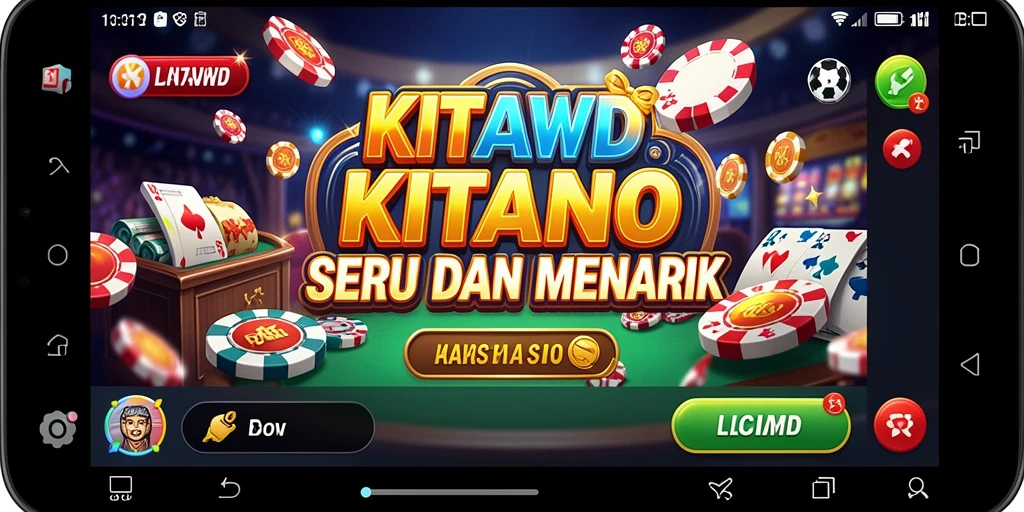 Tangkapan layar utama KITAWD menampilkan keasyikan bermain game Kasino.