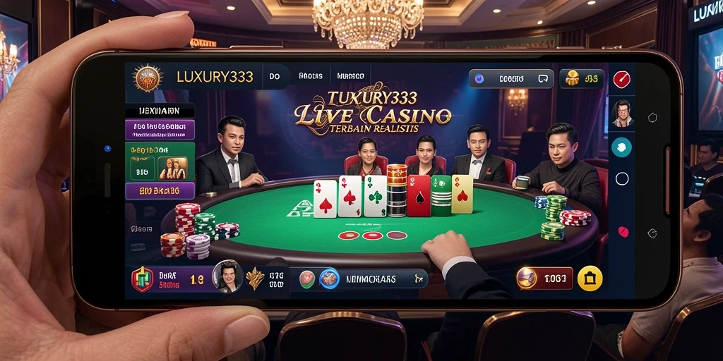 Tampilan layar permainan Live Casino yang menarik dan interaktif.