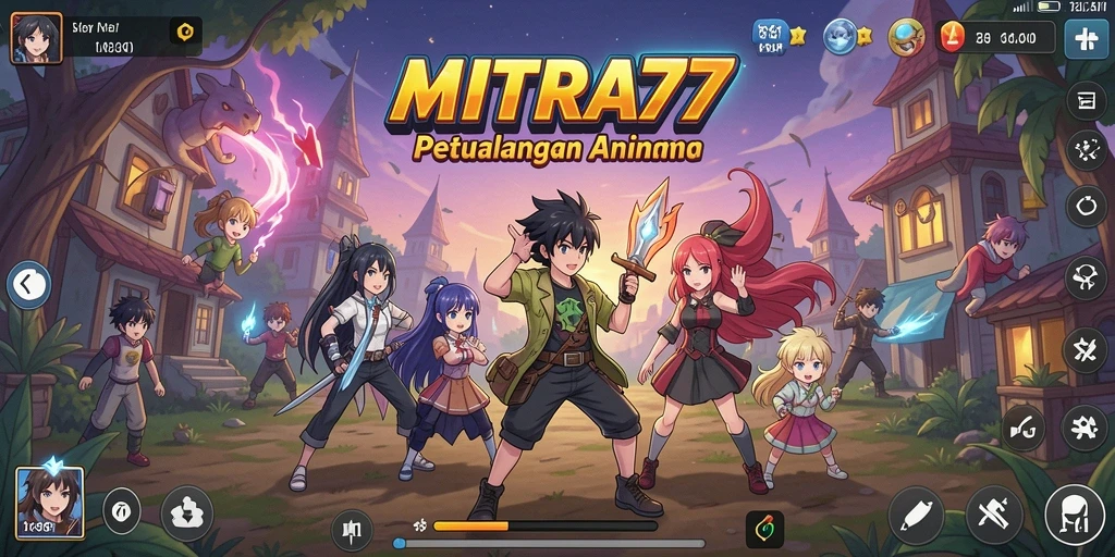 Tampilan gameplay seru dan interaktif di MITRA77.