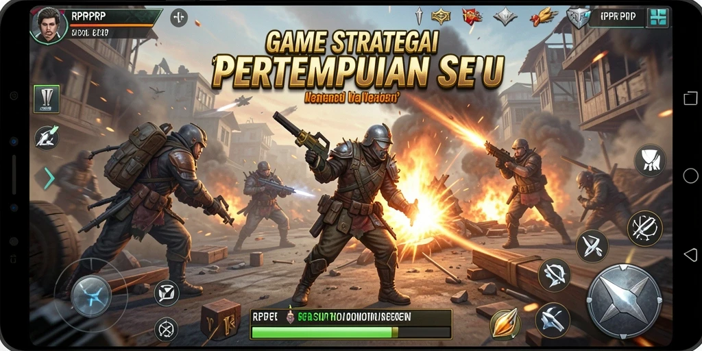 Screenshot gameplay <strong>RPRPRP</strong> menunjukkan aksi pertempuran yang seru dan strategi yang mendebarkan.