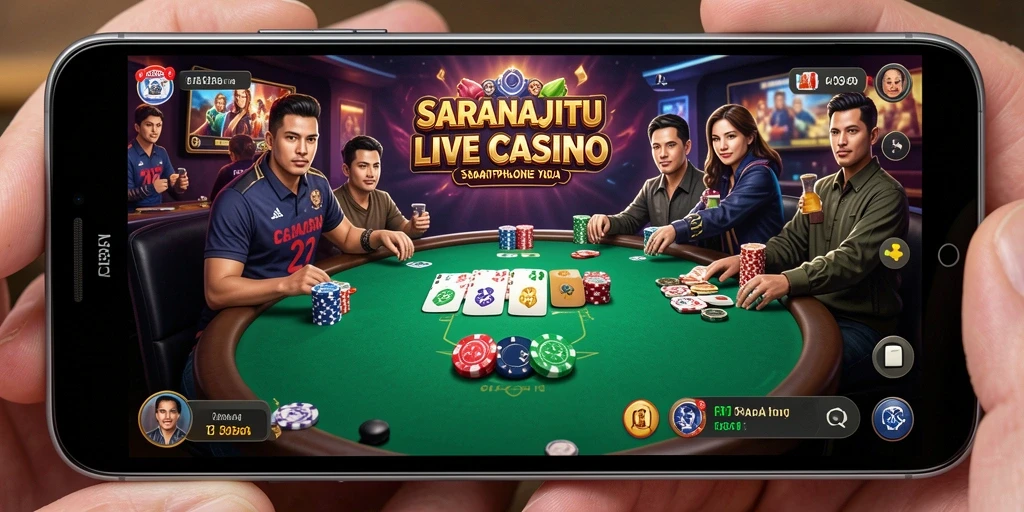 Tampilan permainan Live Casino yang mendebarkan dan interaktif.