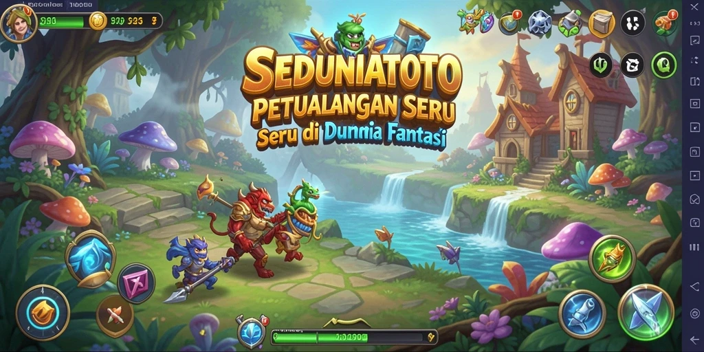 Tampilan game SEDUNIATOTO dengan aksi petualangan seru.