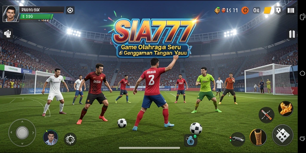Tampilan gameplay menarik dalam SIA777 dengan aksi olahraga yang seru.