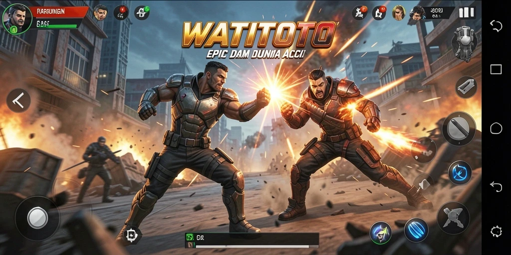 Tampilan gameplay mendebarkan dari WATITOTO yang seru.